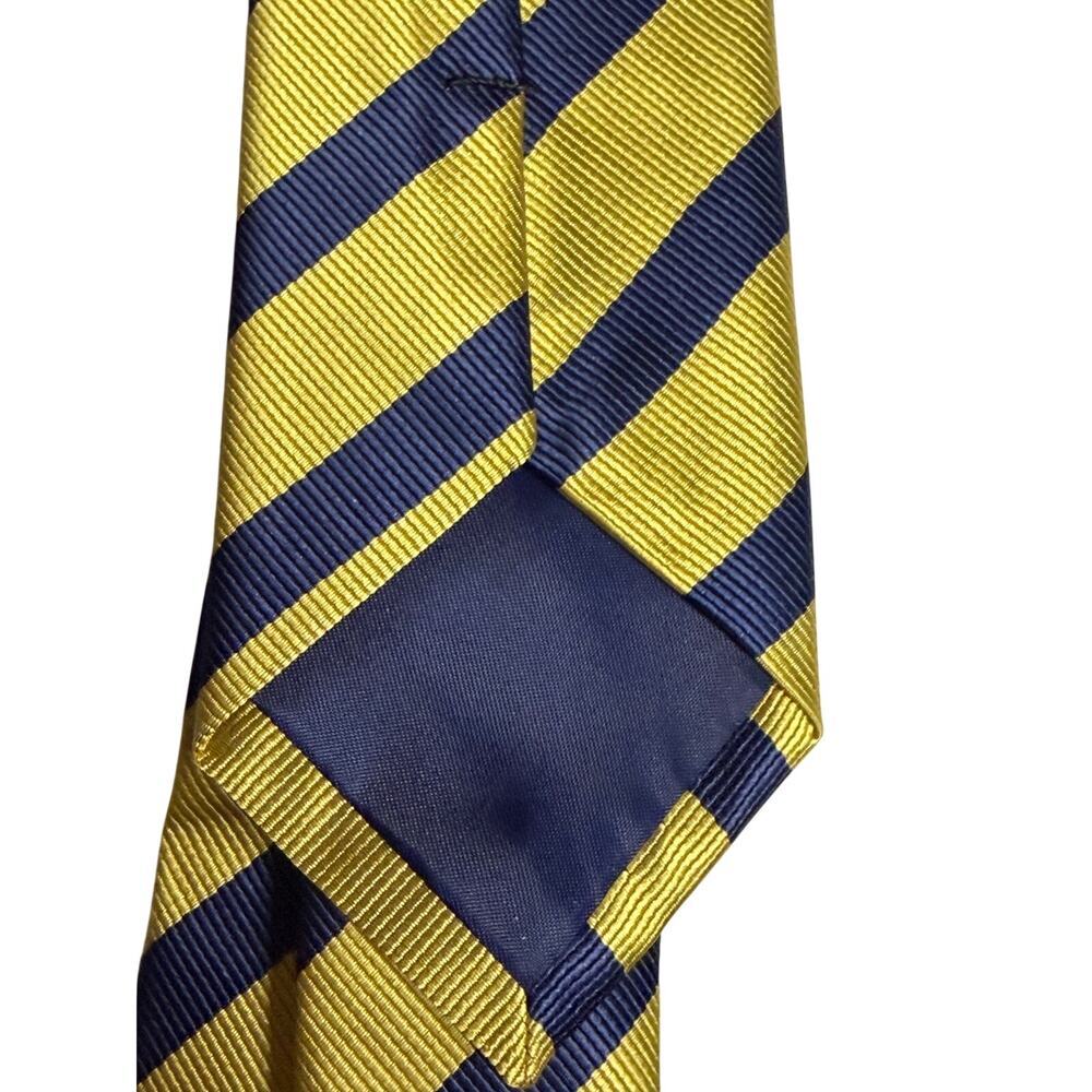 Otaa Australia Blue Yellow Striped Microfiber Tie 60in — image 5 of 8